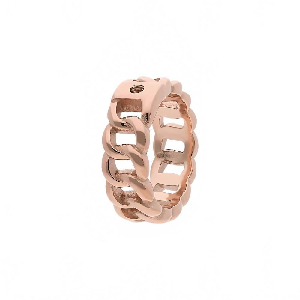 NEW QUDO women's liberi ring in rose gold